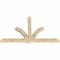 Ekena Millwork Redmond Rough Sawn Timber Gable Bracket, Douglas Fir, 96"W x 60"H x 4"D x 6"F, 15/12 Pitch GBW096X60X0406RED00RDF - alternate 3